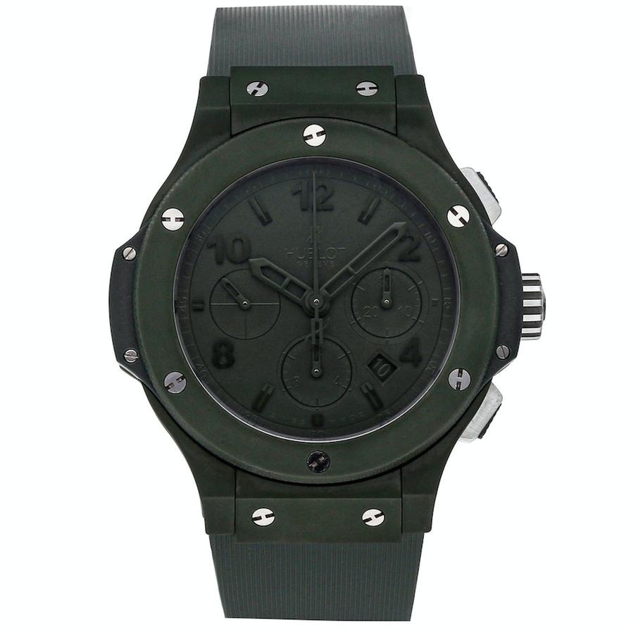 Hublot Big Bang Green Ceramic 301.GI.5290.RG Automatic Rubber Watch Limited Edition