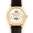 Saxonia Pink gold with dial in argenté