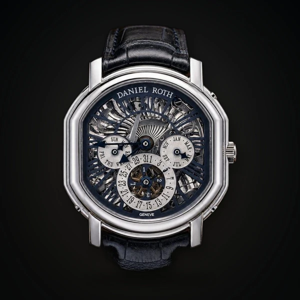 Daniel Roth Papillon Ellipsocurvex Skeleton Time Equation Platinum 119.X.70-16354