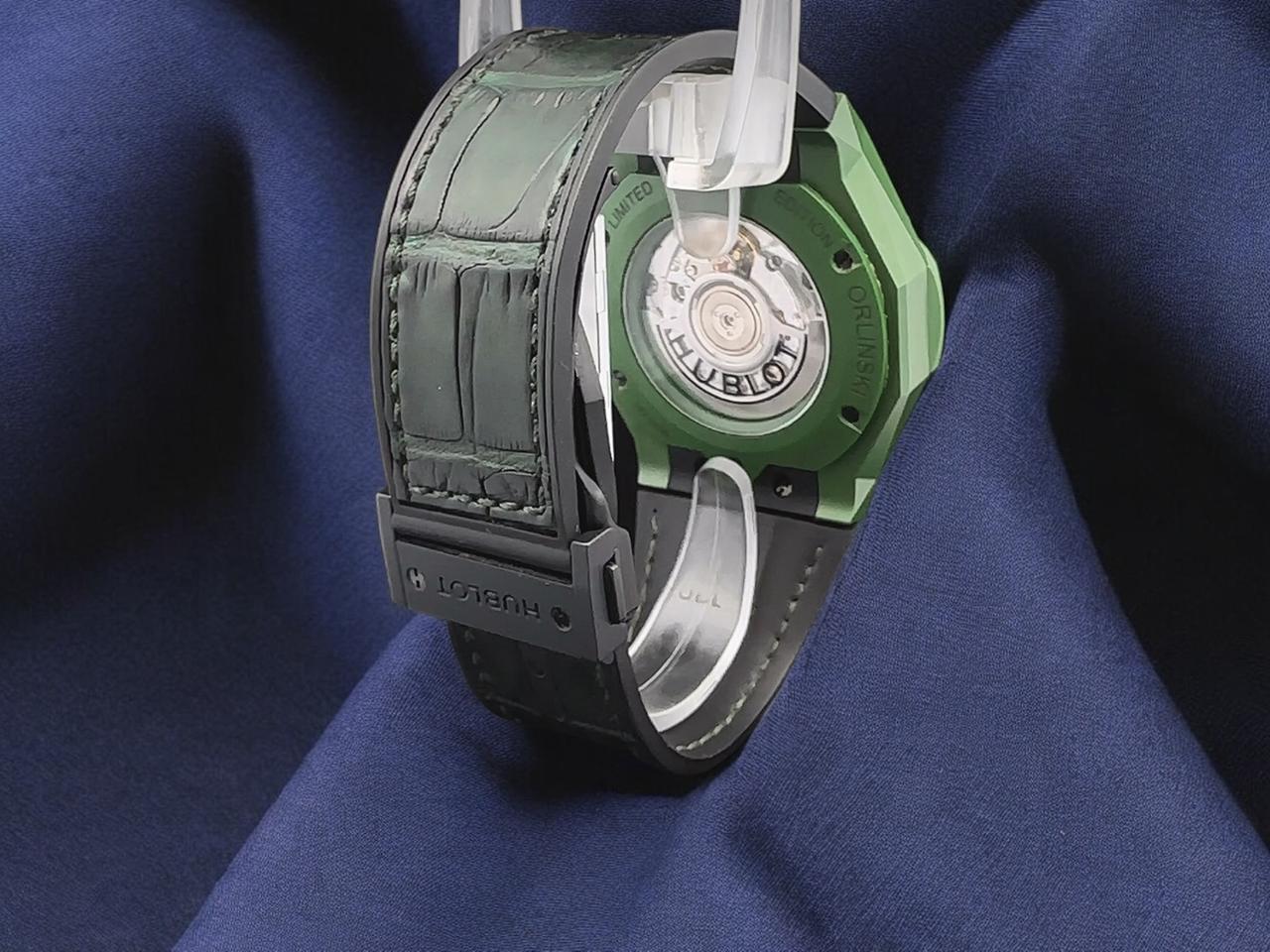 Hublot Classic Fusion Aerofusion CHRONOGRAPH ORLINSKI GREEN CERAMIC 45MM LIMITED EDITION - 99/100 Ref. 525.GX.0179.LR.ORL19 - view 10