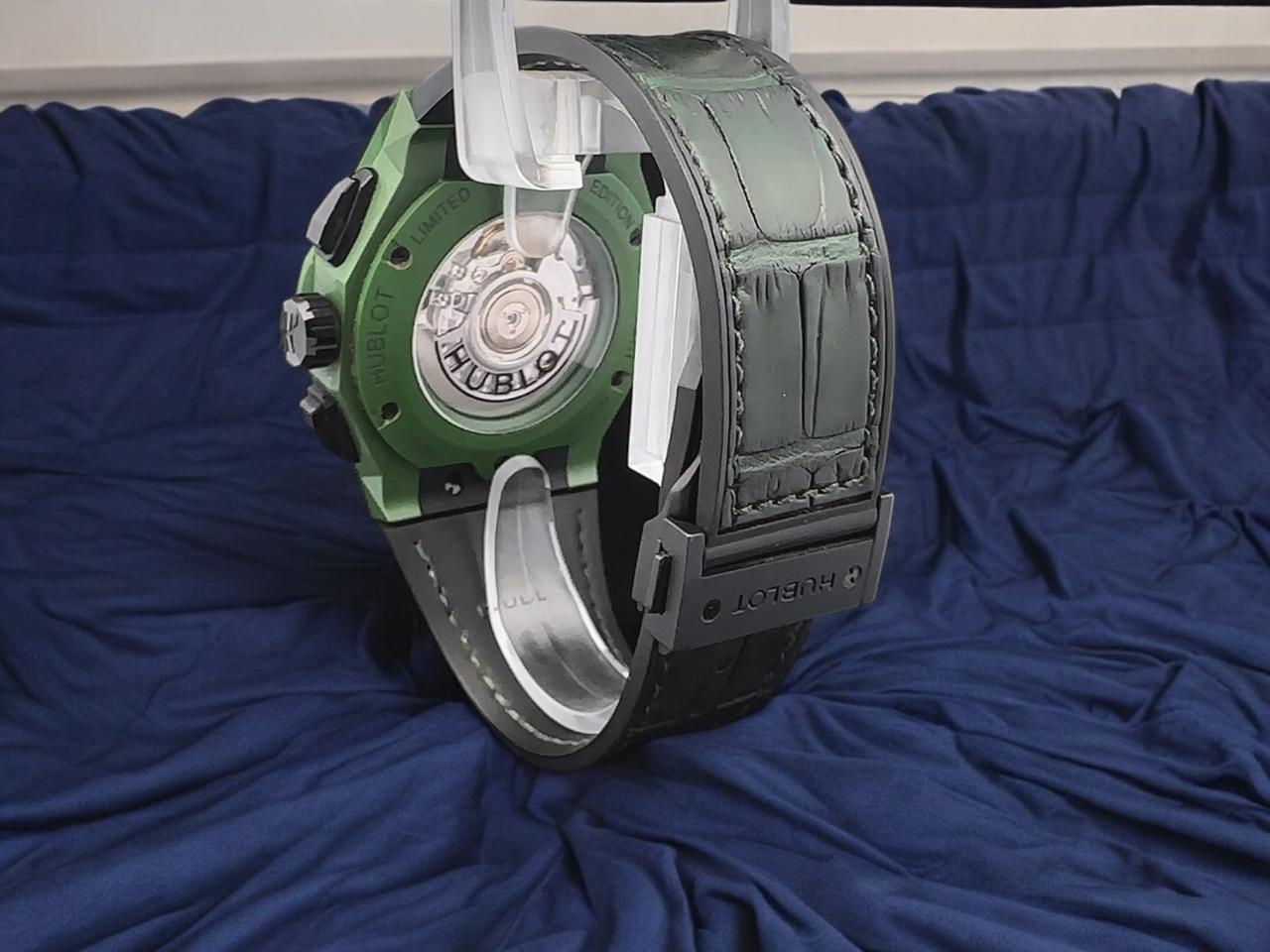Hublot Classic Fusion Aerofusion CHRONOGRAPH ORLINSKI GREEN CERAMIC 45MM LIMITED EDITION - 99/100 Ref. 525.GX.0179.LR.ORL19 - view 7