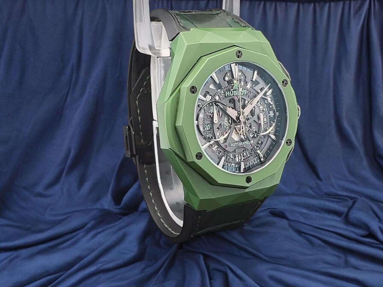 Hublot Classic Fusion Aerofusion CHRONOGRAPH ORLINSKI GREEN CERAMIC 45MM LIMITED EDITION - 99/100 Ref. 525.GX.0179.LR.ORL19 - view 15