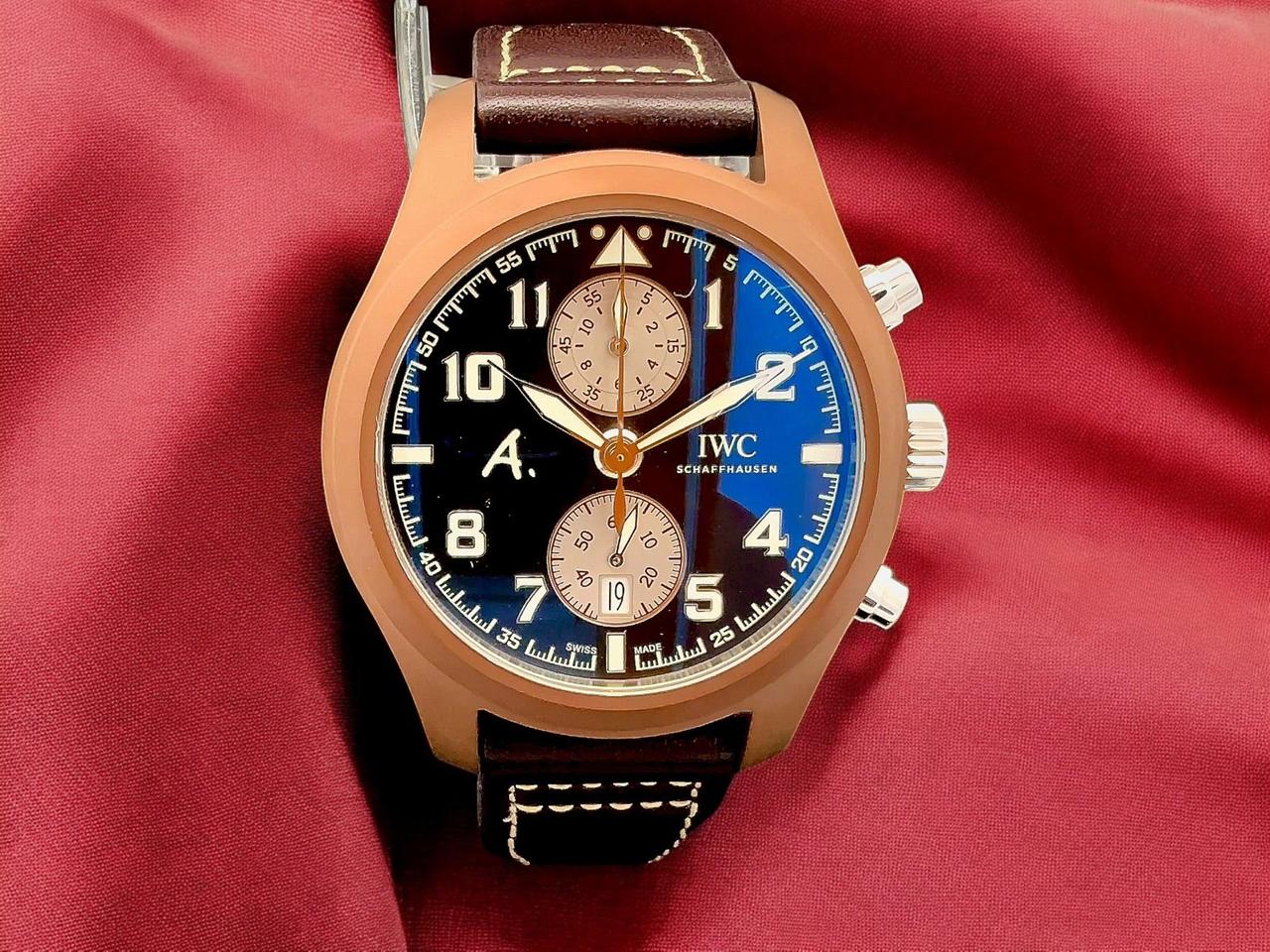 IWC Pilot Chronograph Edition Saint Exupery ‘The Last Flight’ Reference IW388005 Platimum 17 pcs limited Pristine condition - view 16