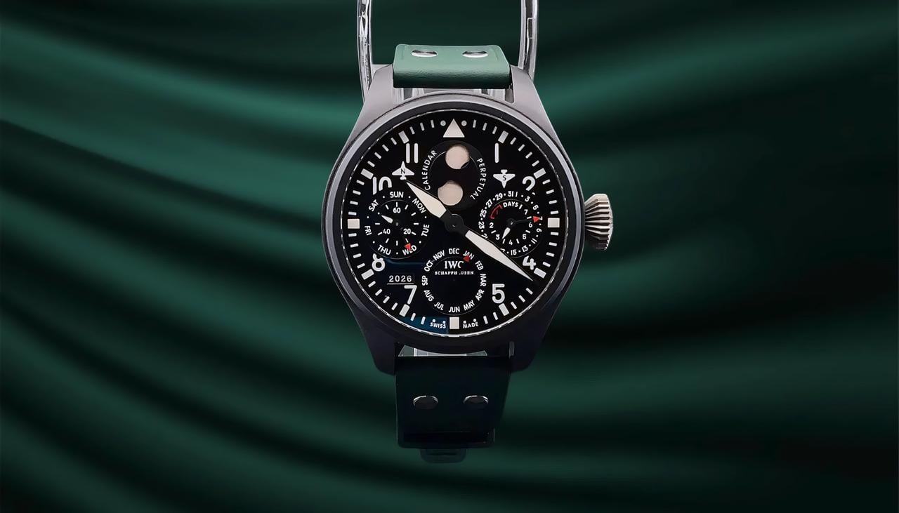 IWC Big Pilot Top Gun Perpetual Calendar Ceramic 48mm IW502902 2016 dated immaculate condition