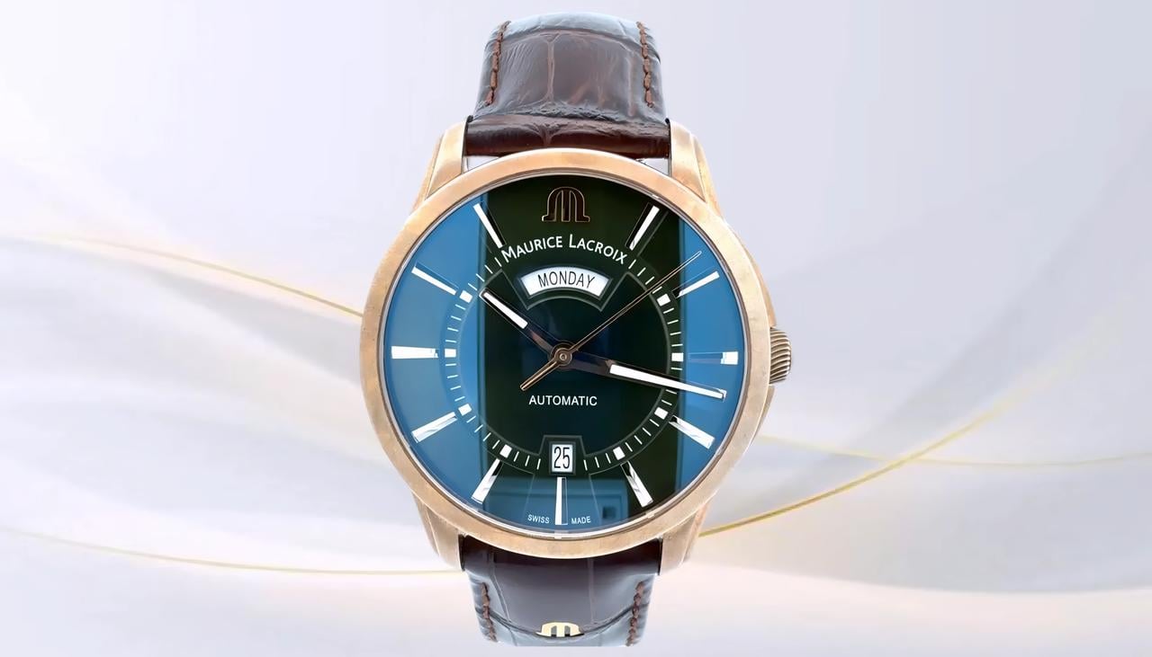 Maurice Lacroix Pontos Day Date Bronze Ref. PT6358-BRZ01-63E-3