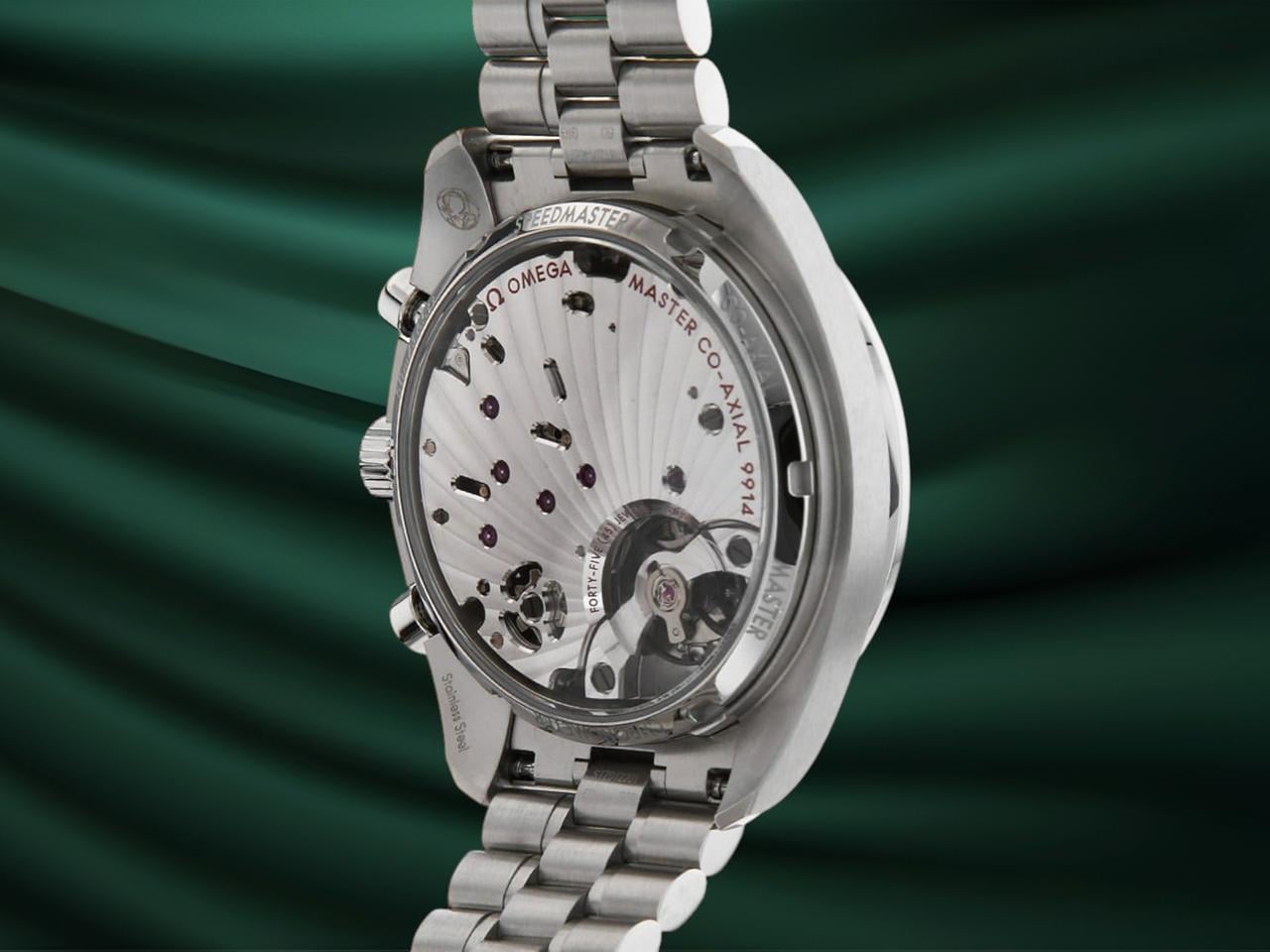 Omega Speedmaster NEW Moonphase Stainless Steel / Black Meteorite / Bracelet 304.30.43.52.01.001 2025 fullset - view 4