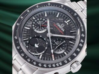 Omega Speedmaster NEW Moonphase Stainless Steel / Black Meteorite / Bracelet 304.30.43.52.01.001 2025 fullset - view 2