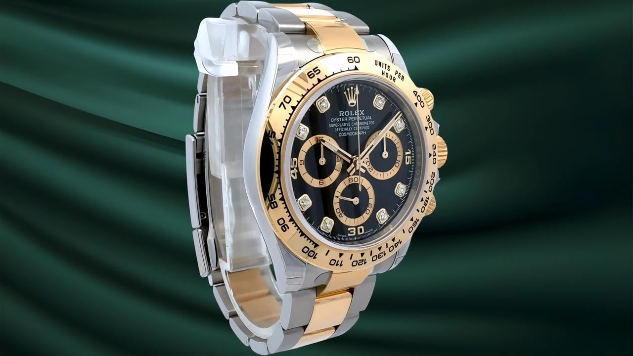 Rolex Daytona Cosmograph Daytona 116503-0008 Stainless Steel / Yellow Gold / Black - Diamond Dial Fullset - view 15
