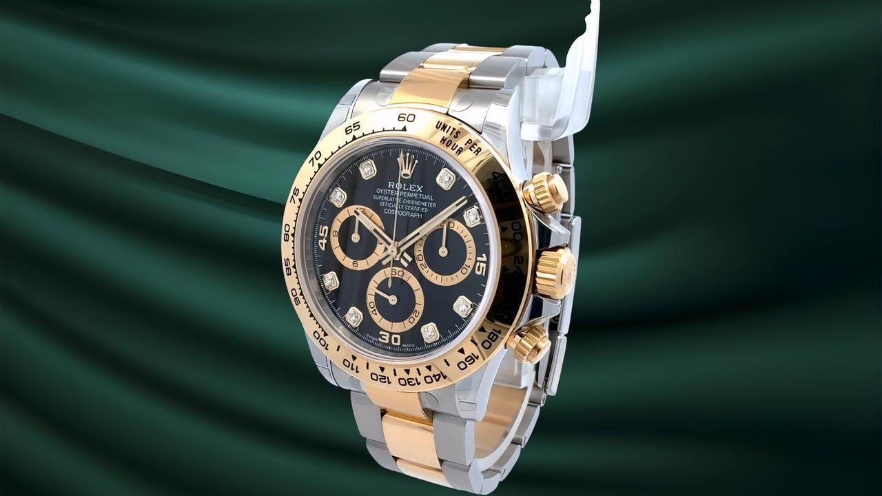 Rolex Daytona Cosmograph Daytona 116503-0008 Stainless Steel / Yellow Gold / Black - Diamond Dial Fullset - view 2