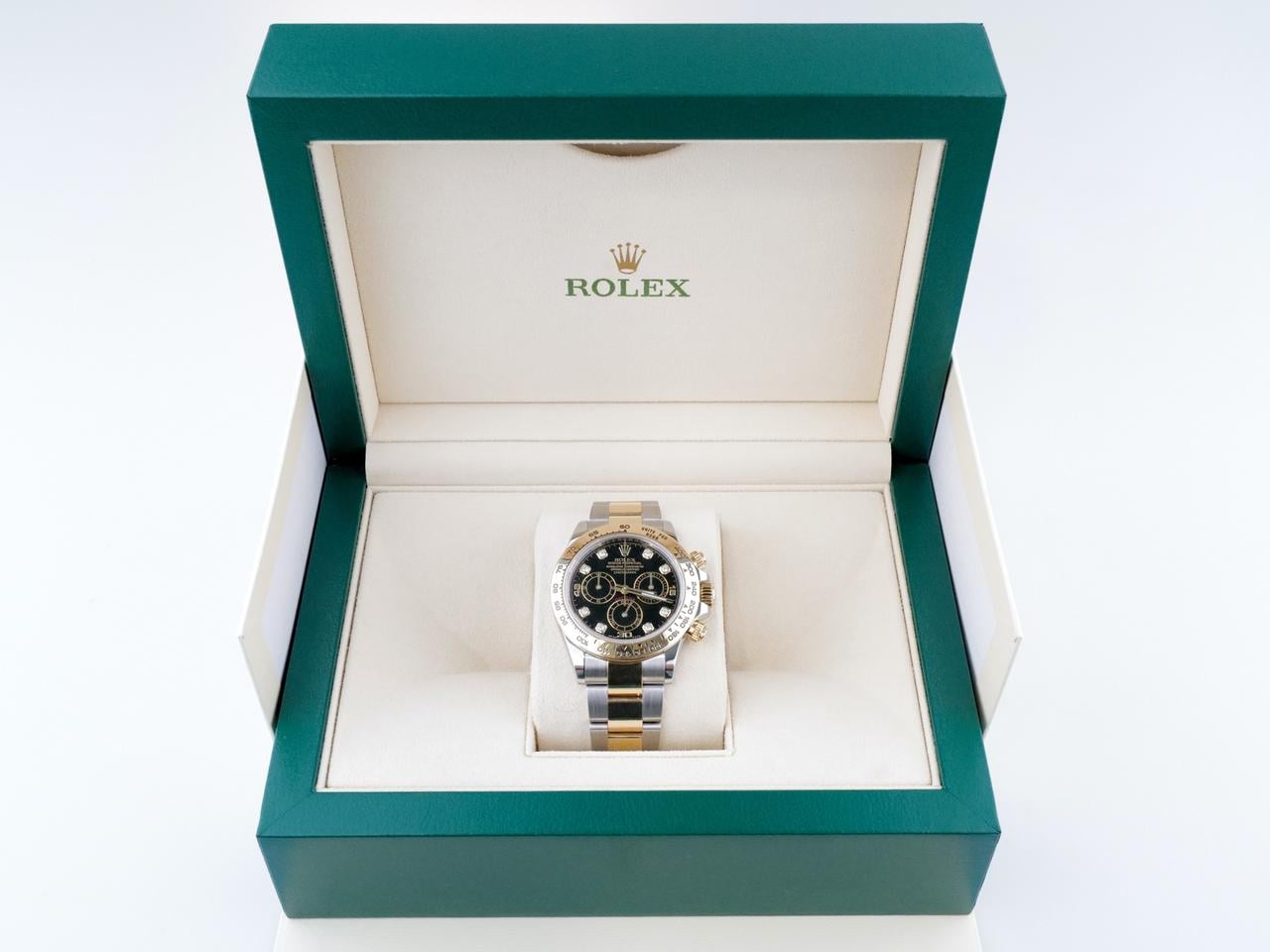 Rolex Daytona Cosmograph Daytona 116503-0008 Stainless Steel / Yellow Gold / Black - Diamond Dial Fullset - view 16