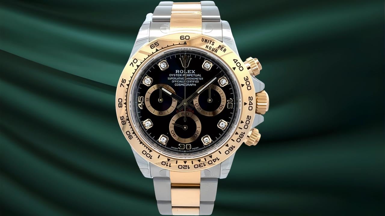 Rolex Daytona Cosmograph Daytona 116503-0008 Stainless Steel / Yellow Gold / Black - Diamond Dial Fullset