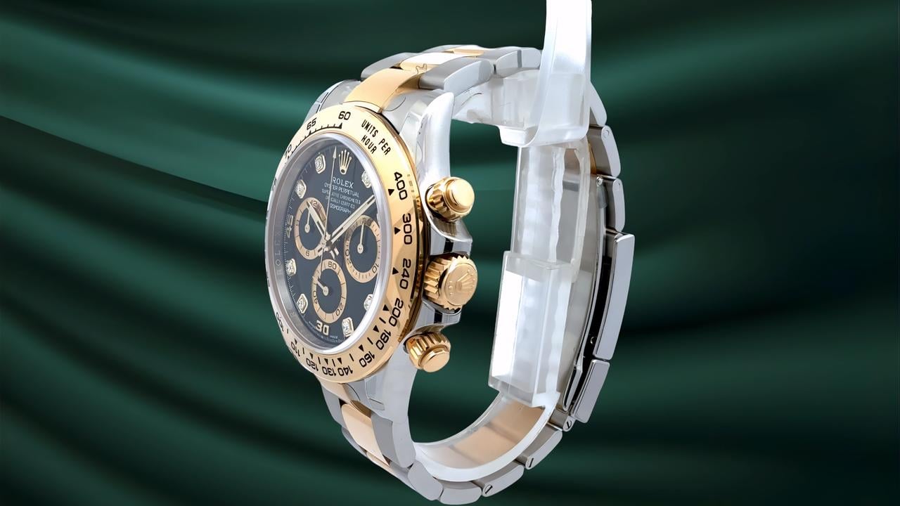 Rolex Daytona Cosmograph Daytona 116503-0008 Stainless Steel / Yellow Gold / Black - Diamond Dial Fullset - view 3