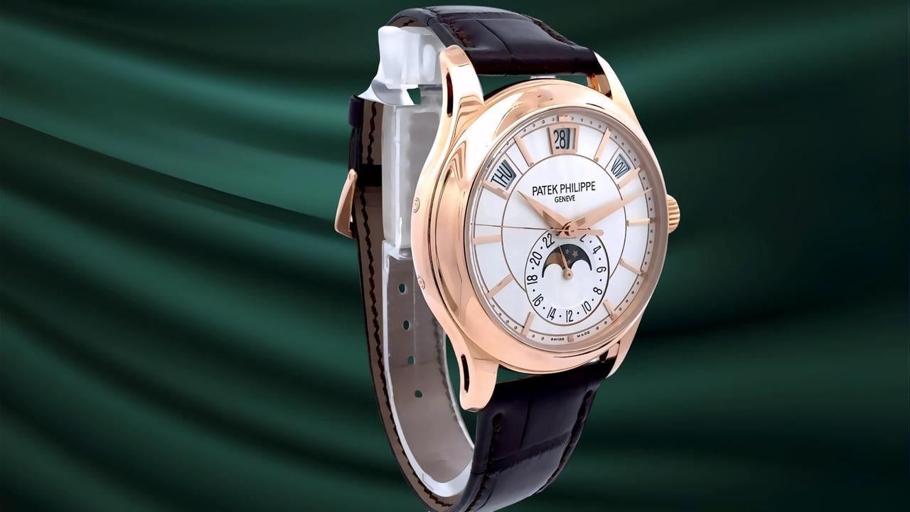 Patek Philippe Annual Calendar 5205 Rose Gold White Dial 40mm 5205R-001 Full Set - view 15