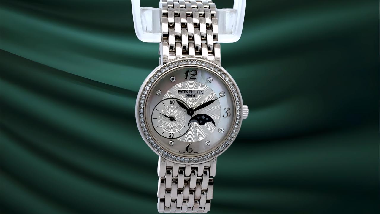Patek Philippe Calatrava Moon Phase 4958 White Gold Manual 31mm Full Set Ref. 4958/1G-001 - view 15