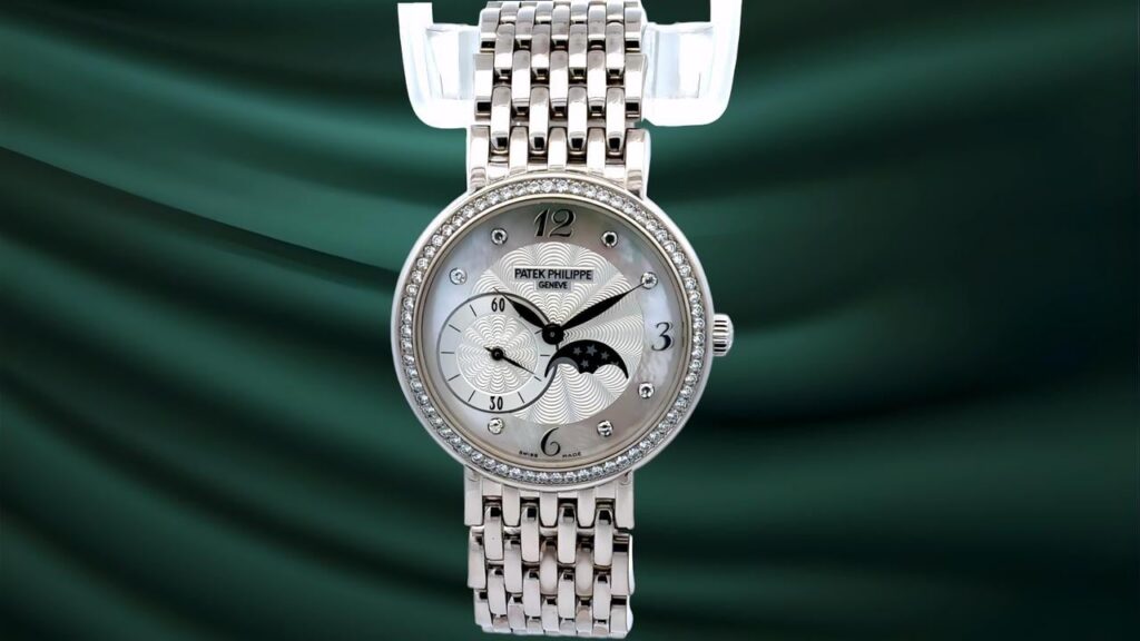 Patek Philippe Calatrava Moon Phase 4958 White Gold Manual 31mm Full Set Ref. 4958/1G-001