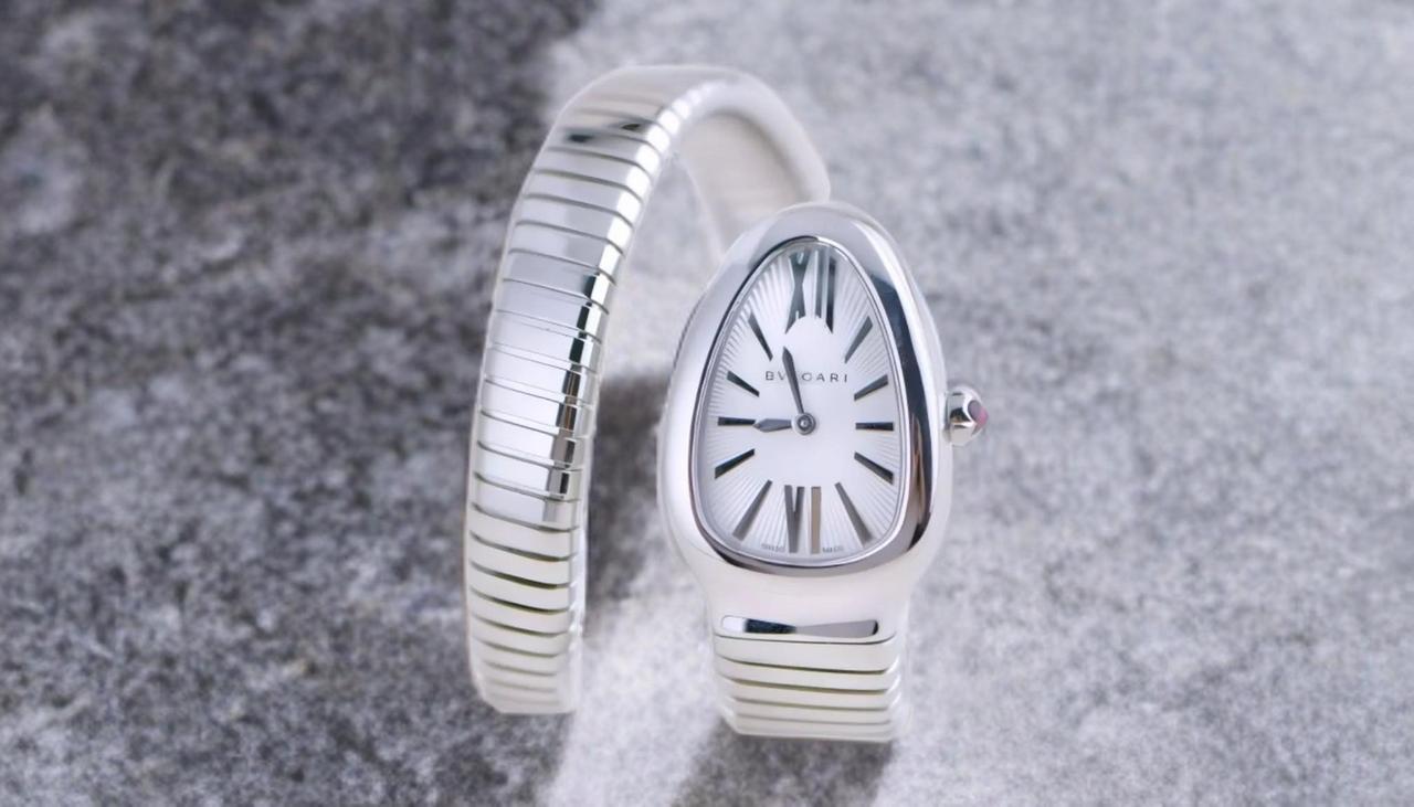 Bulgari Serpenti 101817 Serpenti Tubogas Silver 35MM