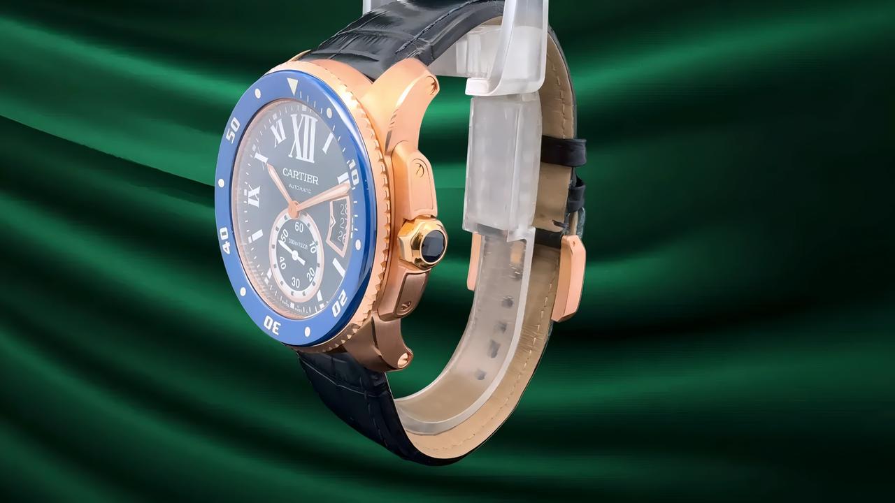 Cartier Calibre de Cartier Diver Pink Gold / Blue dial 42mm WGCA0009 Full Set - view 3
