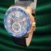 Cartier Calibre de Cartier Diver Pink Gold / Blue dial 42mm WGCA0009 Full Set - view 2