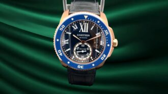 Cartier Calibre de Cartier Diver Pink Gold / Blue dial 42mm WGCA0009 Full Set