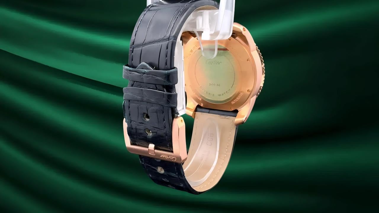 Cartier Calibre de Cartier Diver Pink Gold / Blue dial 42mm WGCA0009 Full Set - view 10