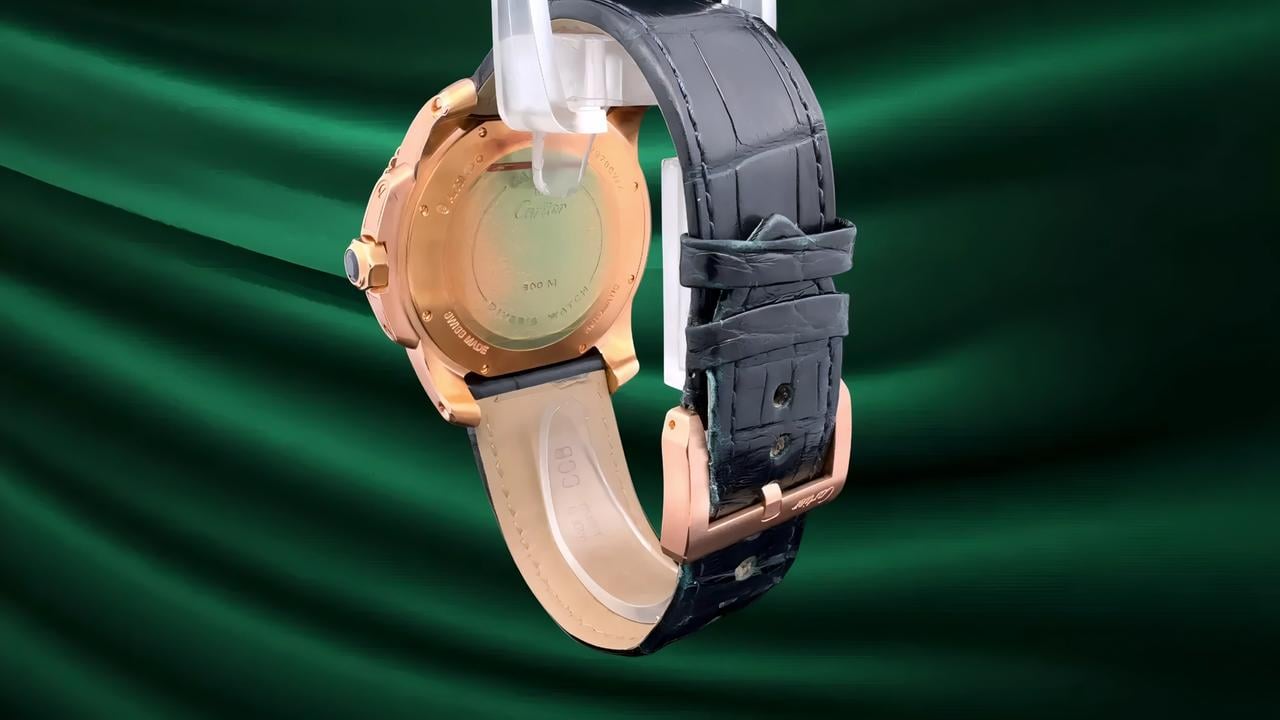 Cartier Calibre de Cartier Diver Pink Gold / Blue dial 42mm WGCA0009 Full Set - view 7