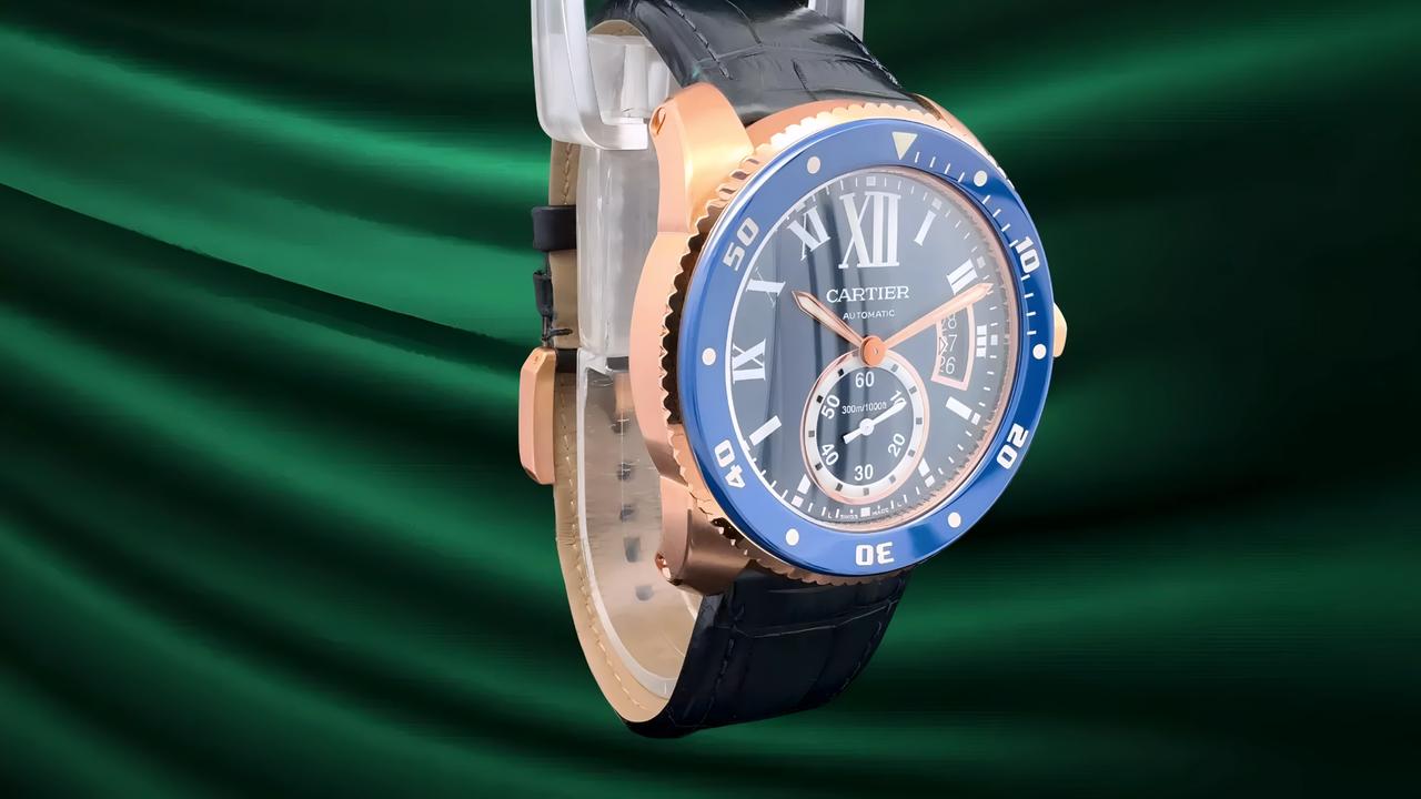 Cartier Calibre de Cartier Diver Pink Gold / Blue dial 42mm WGCA0009 Full Set - view 15