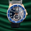 Cartier Calibre de Cartier Diver Pink Gold / Blue dial 42mm WGCA0009 Full Set - view 16