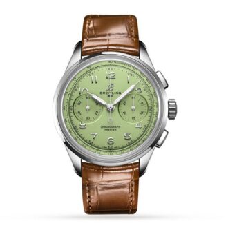 Breitling Top Time Premier Heritage B09 Chronograph 40 Stainless Steel / Mint Green Ref. AB0930D31L1P1