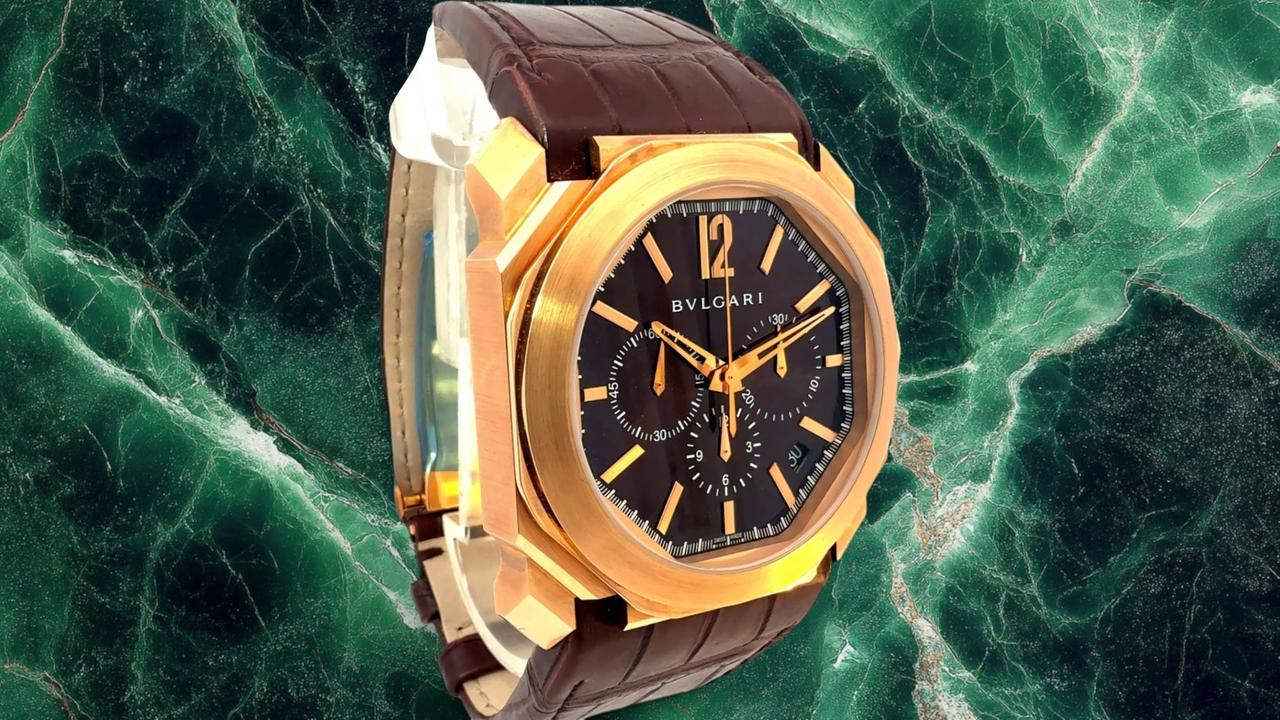 Bulgari Octo Velocissimo Brown Dial Chronograph Men's Watch 18k Rose Gold 102259 Ref. 102259 BGOP41C11GLDCH - view 10