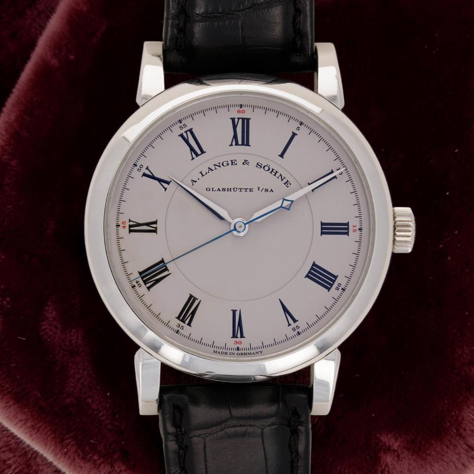 A. Lange & Söhne Richard Lange (BOX & PAPERS) Richard Lange platinum 232.025 - 40.5mm in pristine condition with box papers