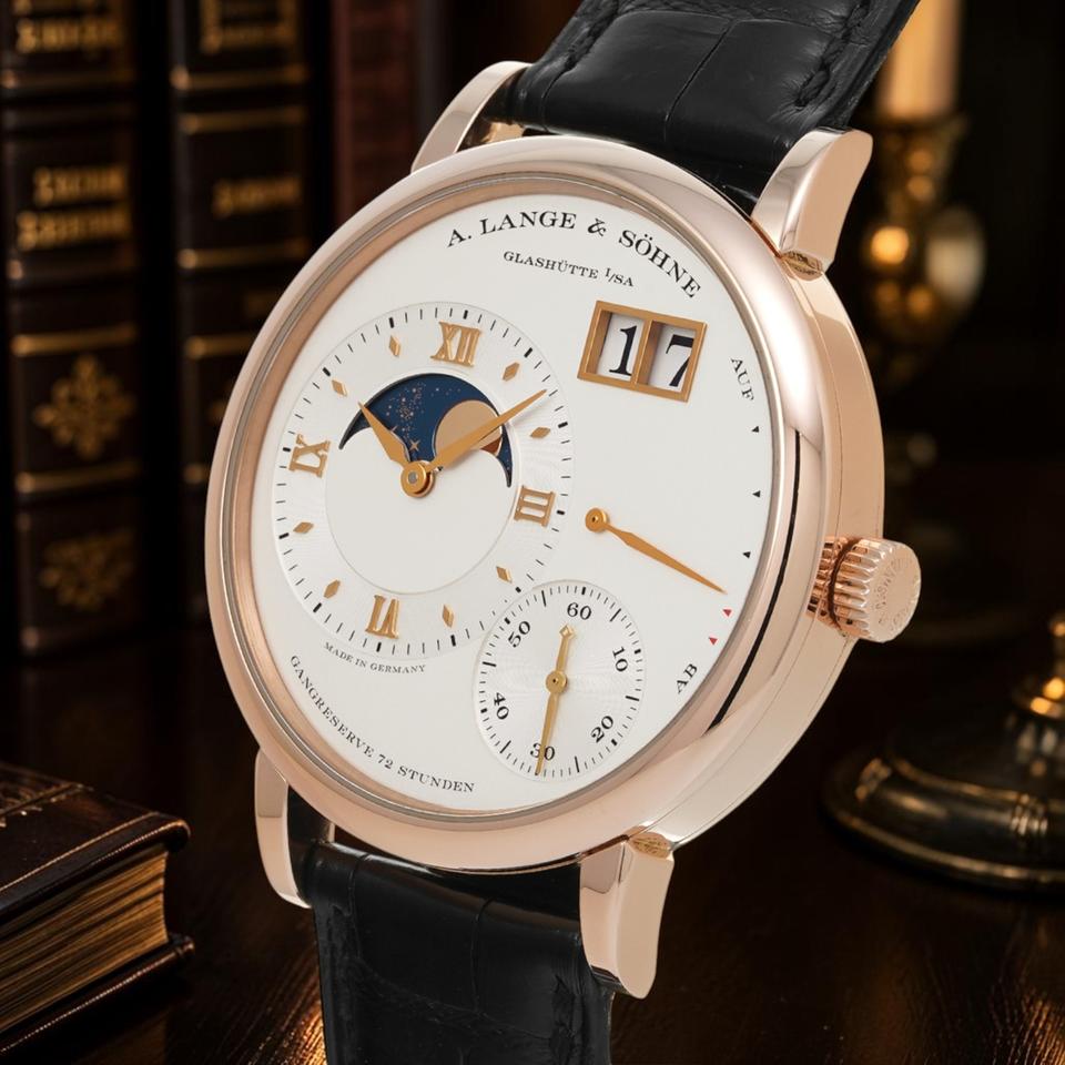 A. Lange & Söhne Grand Lange 1 2022 BOX-PAPERS Grand Lange 1 Moonphase Pink Gold Silver dial 41mm 139.032 - view 6