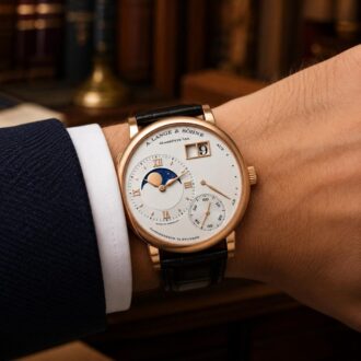 A. Lange & Söhne Grand Lange 1 2022 BOX-PAPERS Grand Lange 1 Moonphase Pink Gold Silver dial 41mm 139.032 - view 2