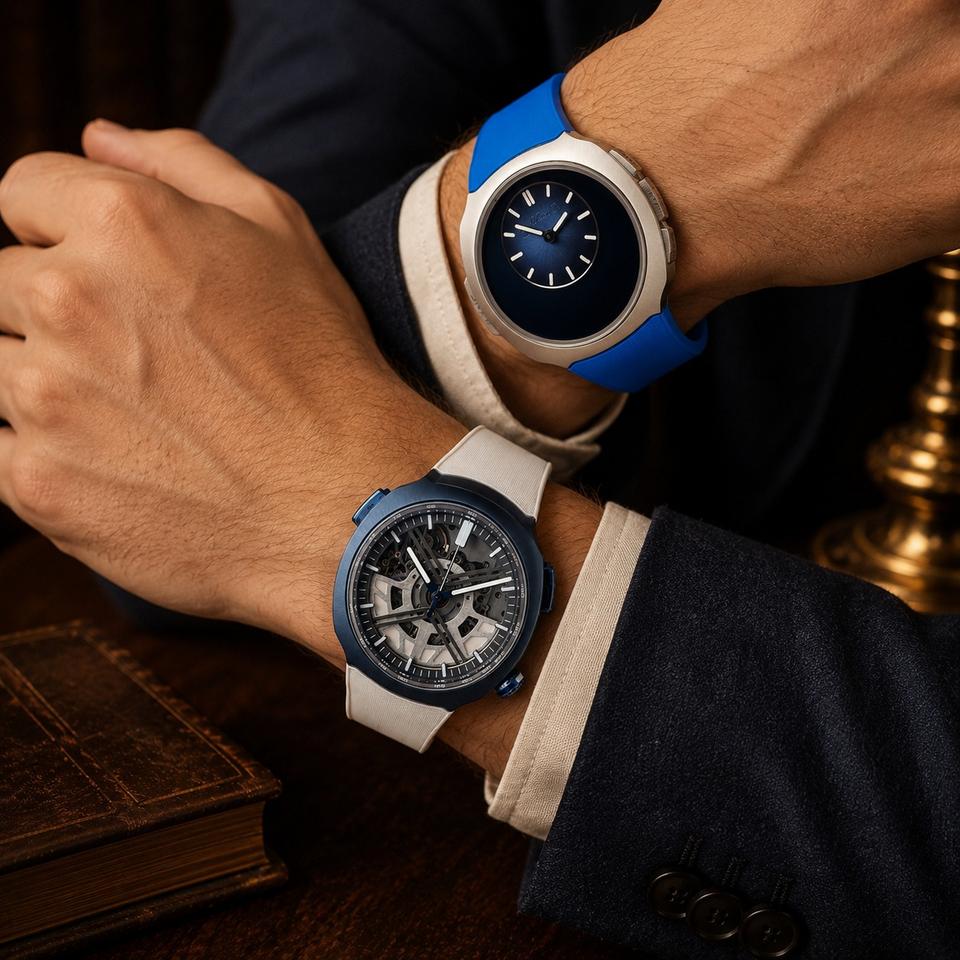 H.Moser & Cie. Streamliner Alpine Drivers Edition & Mechanics Edition 6DI0-1200 & 6700-1200 Complete set 6DI0-1200 & 6700-1200