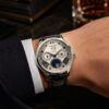 Chopard L.U.C Ref. 16/1894 L.U.C Lunar One Limited Edition White Gold Perpetual Calendar Leap year moonphase 24 hour indication - view 2