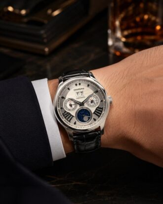 Chopard L.U.C Ref. 16/1894 L.U.C Lunar One Limited Edition White Gold Perpetual Calendar Leap year moonphase 24 hour indication - view 2