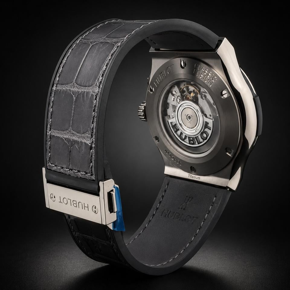 Hublot Classic Fusion Racing Grey 42 Chronograph Titanium / Racing Grey / Rubber Ref. 541.NX.7070.LR - view 9