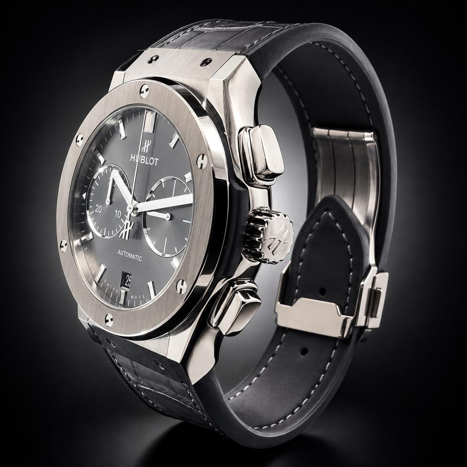 Hublot Classic Fusion Racing Grey 42 Chronograph Titanium / Racing Grey / Rubber Ref. 541.NX.7070.LR - view 5