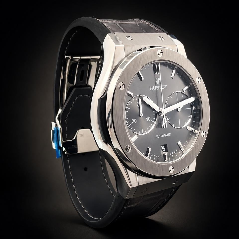 Hublot Classic Fusion Racing Grey 42 Chronograph Titanium / Racing Grey / Rubber Ref. 541.NX.7070.LR - view 11