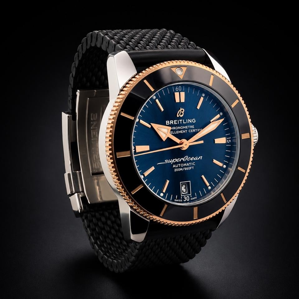 Breitling Superocean Heritage B20 Automatic 44 Rubber Gold Steel Red Gold / Black / Rubber / Folding clasp Ref. UB2030121B1S1 - view 9