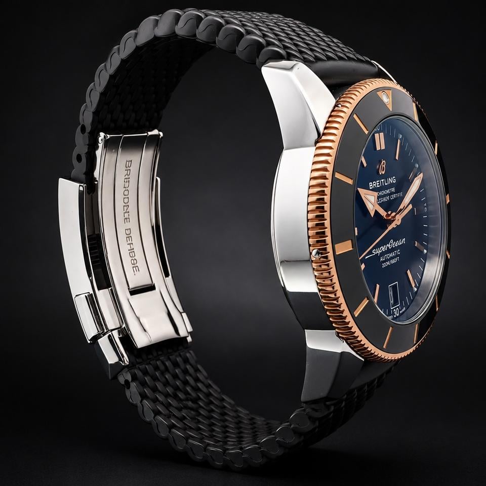 Breitling Superocean Heritage B20 Automatic 44 Rubber Gold Steel Red Gold / Black / Rubber / Folding clasp Ref. UB2030121B1S1 - view 8