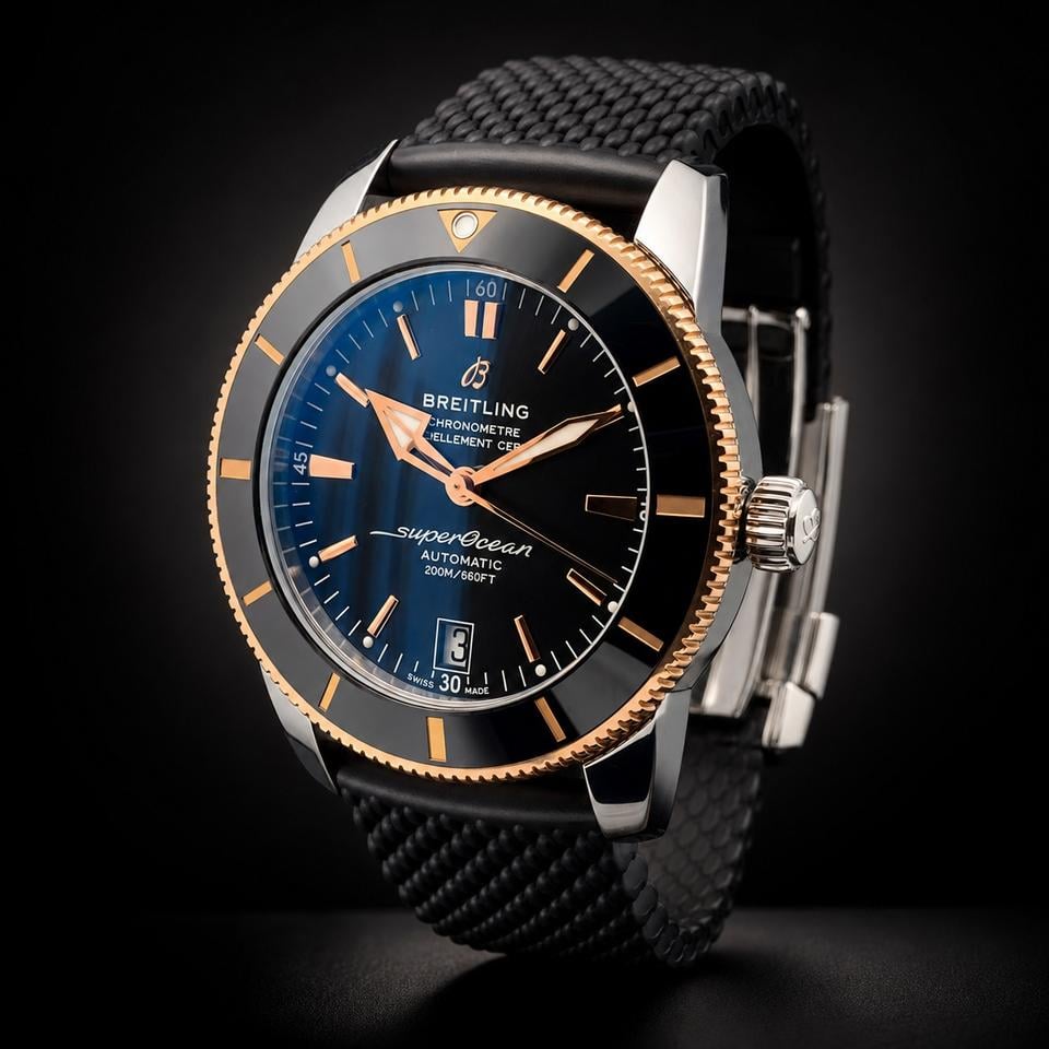 Breitling Superocean Heritage B20 Automatic 44 Rubber Gold Steel Red Gold / Black / Rubber / Folding clasp Ref. UB2030121B1S1 - view 2