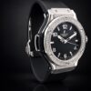 Hublot Big Bang 38 Quartz Stainless Steel - Diamond / Black / Rubber Ref. 361.sx.1270.rx.1104 - view 8