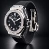 Hublot Big Bang 38 Quartz Stainless Steel - Diamond / Black / Rubber Ref. 361.sx.1270.rx.1104 - view 3