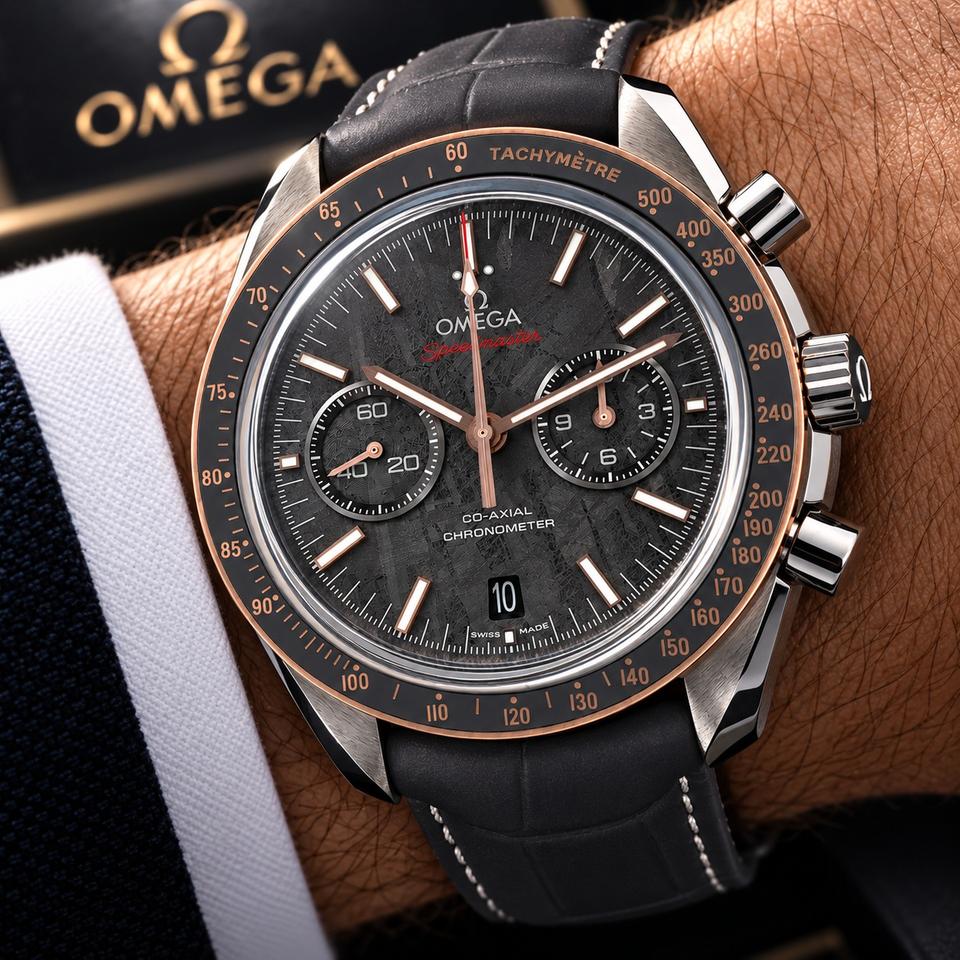 Omega Speedmaster NEW Speedmaster Moonwatch Grey Side of the Moon Meteorite dial 311.63.44.51.99.001