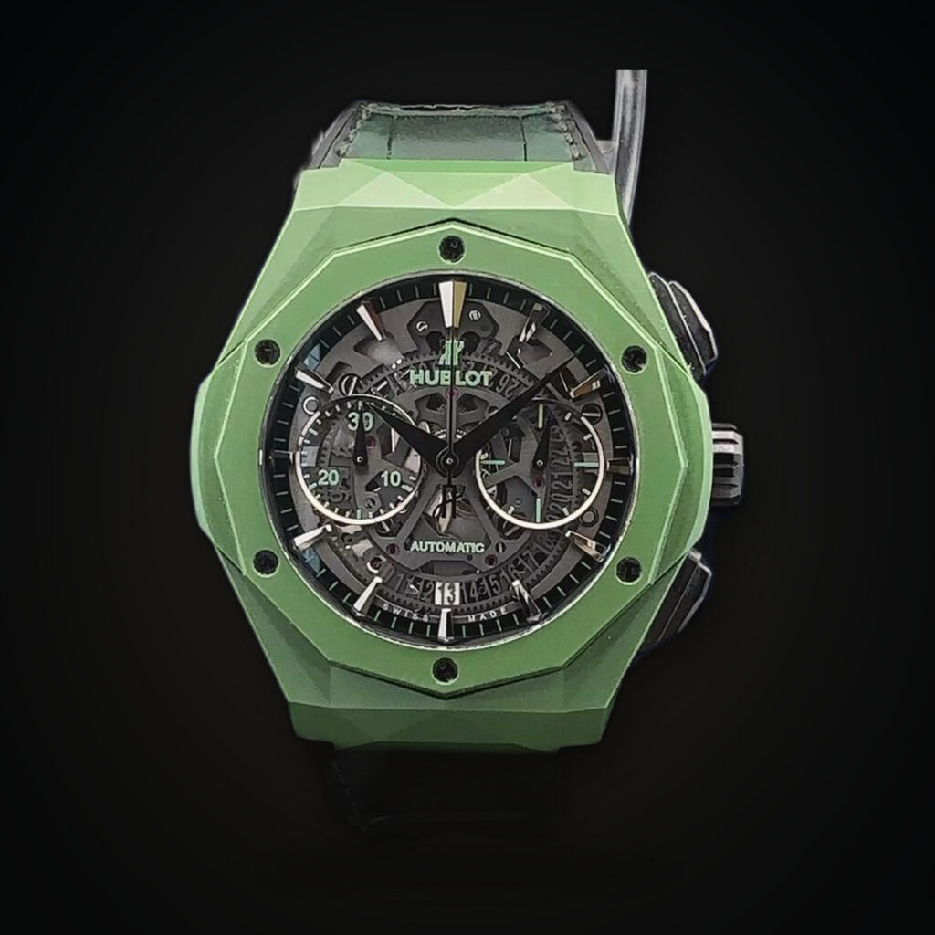 Hublot Classic Fusion Aerofusion CHRONOGRAPH ORLINSKI GREEN CERAMIC 45MM LIMITED EDITION - 99/100 Ref. 525.GX.0179.LR.ORL19