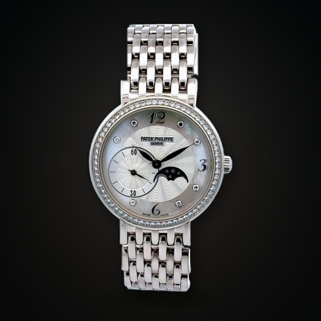 Patek Philippe Calatrava Moon Phase 4958 White Gold Manual 31mm Full Set Ref. 4958/1G-001