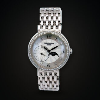Patek Philippe Calatrava Moon Phase 4958 White Gold Manual 31mm Full Set Ref. 4958/1G-001