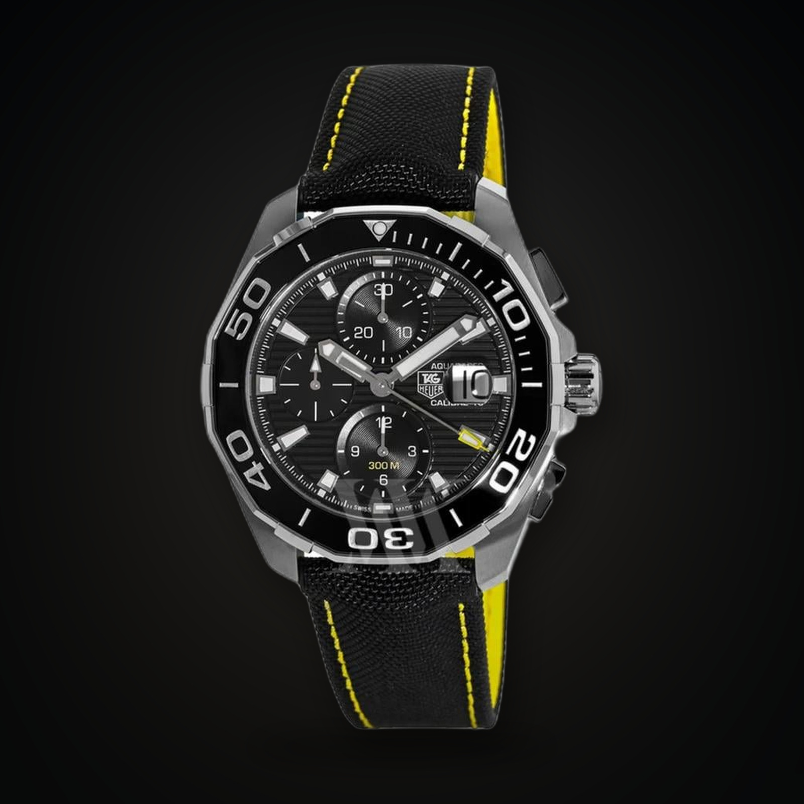 TAG Heuer Aquaracer 300M Calibre 16 43 Stainless Steel / Black / Nylon NEW OLD STOCK Ref. CAY211A.FC6361
