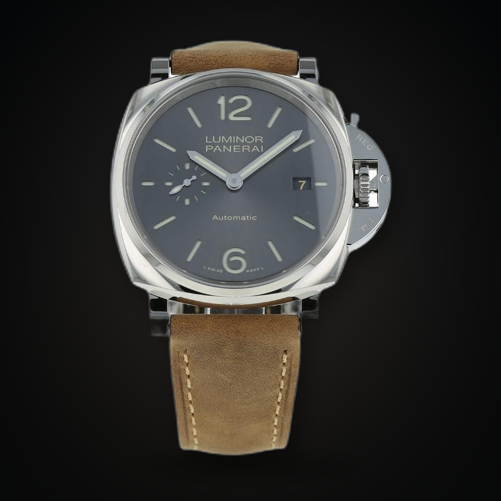 Panerai Luminor Due NEW Luminor Due 42 3 Days Date Stainless Steel / Grey PAM00904 Ref. PAM 00904