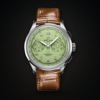 Breitling Top Time Premier Heritage B09 Chronograph 40 Stainless Steel / Mint Green Ref. AB0930D31L1P1